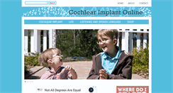 Desktop Screenshot of cochlearimplantonline.com
